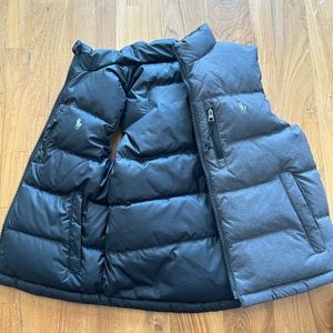 Polo Ralph Lauren reversible Puffer Vest. Black and Gray. Size 5T